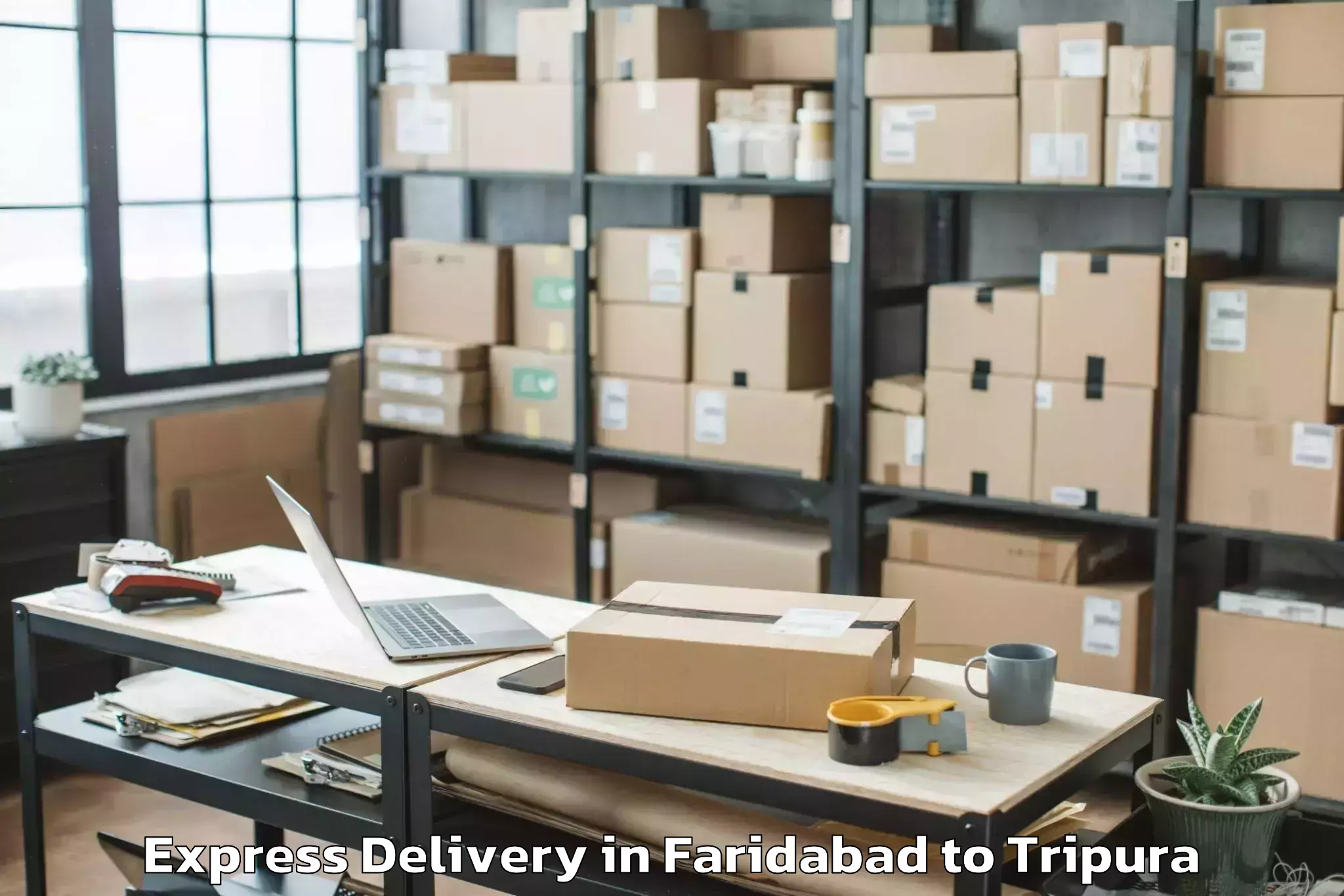 Reliable Faridabad to Icfai University Tripura Agart Express Delivery